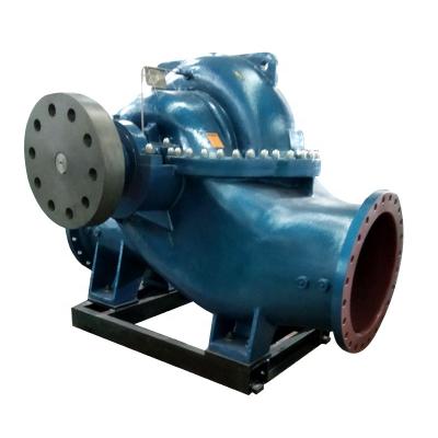 China Commercial Buildings Cast Iron Body Single Stage Double Suction Horizontal Split Casing Centrifugal Water Pumps for sale