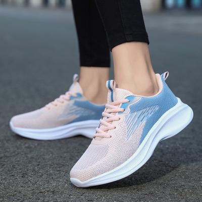 China Fashion Trend Wholesale Oem Sports Girls Sneaker Outdoor Soft Running Custom Logo Shoes For Women New Styles Platform Walking Style Shoes for sale