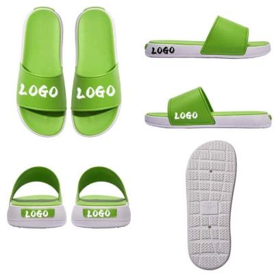 China PVC Custom Logo Solid Outdoor Slides Footwear Plain Sandal Pvc Oem Slippers Men Blank Slide Sandal Oem Slides Slippers for sale