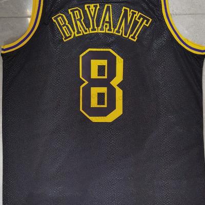 China Anti-Bacterial Wholesale 2023 Best Quality Embroidered Stitched Basketball Jersey #24 Kb Bryant #8 Mamba #23 James Original Basketball Jersey for sale