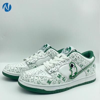 China Cushioning OEM ODM Customized Logo Manufacturers Original Genuine Leather Low Sneakers Design Skateboard Casual Men Custom Shoes for sale