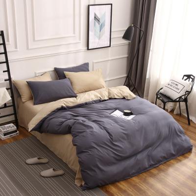 China Folded Brushed Microfiber Winter Comforter Bed Comforter 100% Polyester Bedding Set for sale