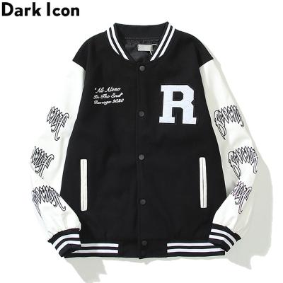 China Revenge Jacket Men Waterproof Women Autumn Skeleton Baseball Jacket Black Brown for sale