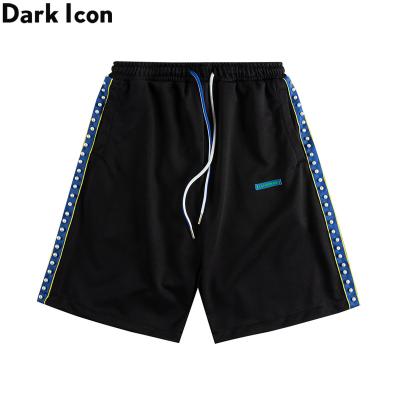 China Breathable side stripe with pearl men's shorts summer street fashion abbreviation man for sale