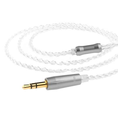 China For TRN A2 Headphone Balanced Cable Silver Plated HIFI Headphone MMCX/2 Pin Connector Use For TRN V10/V20 Cable for sale