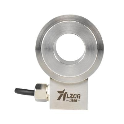 China Force Measurement in LFC-34 10V Large Force Stainless Steel Tensile Force Sensor for Tension Measurement Ring Shaped Force Sensor for sale