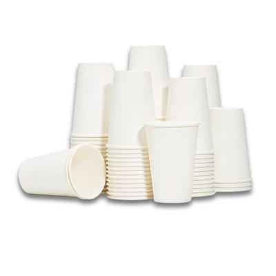 China Waterproof and Greaseproof/Mmicrowave safe Paper Coffee Cups 12Oz Without Lid Tea Disposable Drink Paper Custom Paper Cups for sale