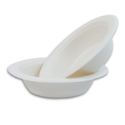 China Soak proof/Mmicrowave safe/Cut Resistant Compostable Bowls 16Oz 480Ml Salad Sugarcane Bagasse Food Soup Bowls for sale