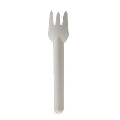 China Waterproof and Greaseproof/Mmicrowave safe Compostable Paper Cutlery Fork Spoon Fork Reusable Utensils Disposable Wooden Cutlery for sale