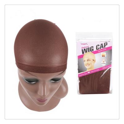 China High Quality Glueless Spandex Adjustable Hairnet Dome Hairnet Breathable Nylon Elastic Mesh Braided Lace Wig Caps For Making Wig Hood for sale