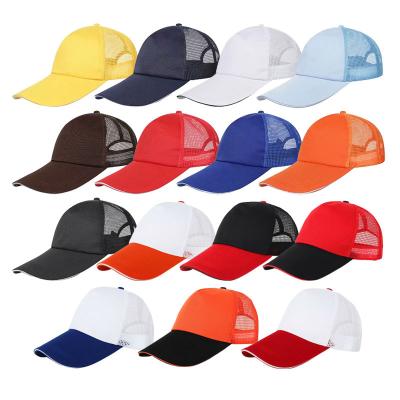 China Custom JOINT Logo 5 Panel Men 3D Embroidered Patch Logo Mesh Gorras Twill Mesh Trucker Hat Cap for sale