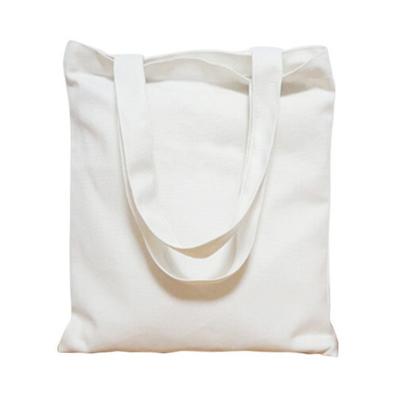 China Simple White Empty Logo Cotton Canvas Tote Bag Cheap Reusable Shopping Bags Custom Printing Portable Wholesale for sale