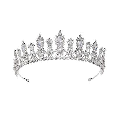 China Rose Gold Silver high quality elegant fashionable and crowns tiara and gold plated tiaras wholesale for sale tiara for sale