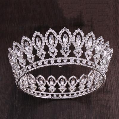 China High Quality Shiny Luxury Elegant Fashionable Princess Full Crowns Wedding Bridal Tiaras RS212 Bling Rhinestone for sale