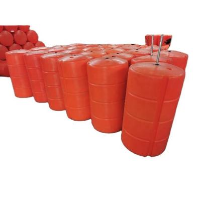 China Plastic Ocean Or River Different Diameter Barrier Pipe Float Buoy Waste LLDPE Water HDPE Pontoon Floats for sale