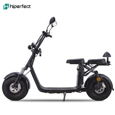 China Double seat 2 wheel big fat tire 1000W 1500W citycoco of seev 48V or 60V 2000W, city coco, electric scooter HP111E-B for sale