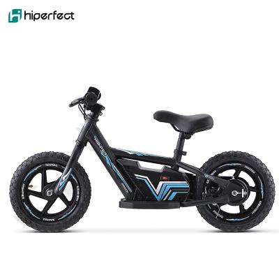 China Street 2020 new 180W 24V 12 inch children's no pedal bicycle, mini self electric carbon baby kids balance bike for sale