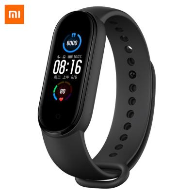 China MP3 Playback Version New Arrival Global Xiaomi Band 5 Wristband Black Xioami MI Smart Band 5 for sale