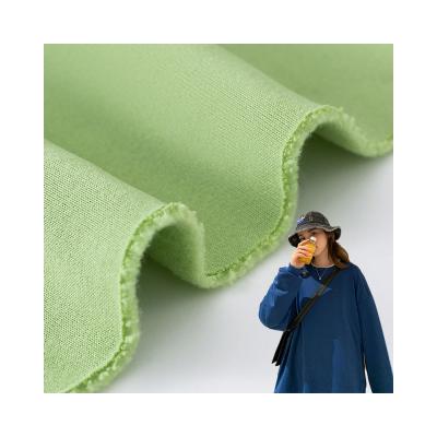 China Organic Custom Fleece Knitted Thick Polyester Fabric Polyester Terry Fleece Fabric Polyester Knitted Fabric For Hoodie for sale