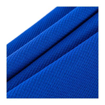 China Organic In Stock 100 Polyester Fabric 250 Gsm Waffle Knit Polyester Blanket Fabric For Uniform for sale