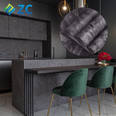 China ZHICAI 3D Marble Wallpaper Kitchen Wall Sticker Oil Proof Traditional Stone Wall 3D Wallpaper Home Decor Peel and Stick for sale