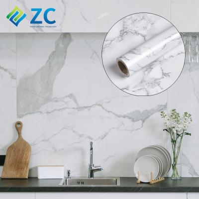 China Vintage Self Adhesive Removable Marble Wholesale Self Adhesive Wallpaper Paper Contact ZHICAI Decorative Film For Furniture Panel for sale