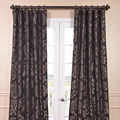 China Blackout Hot Selling 100% Polyester Yarn Dyed Jacquard Woven Curtain Dubai for sale