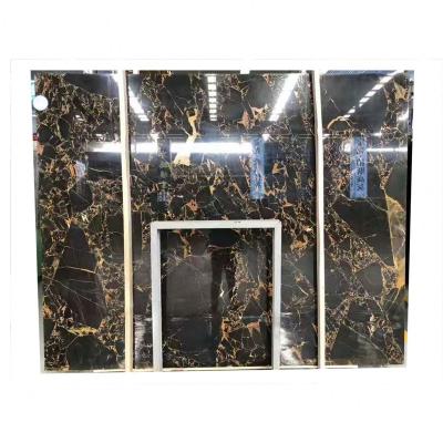 China Modern Nero Portoro Gold Marble Marmer Slabs for sale