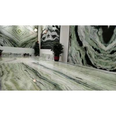 China Modern Green Panda China Green Marble Slab by Raggio Verde for sale