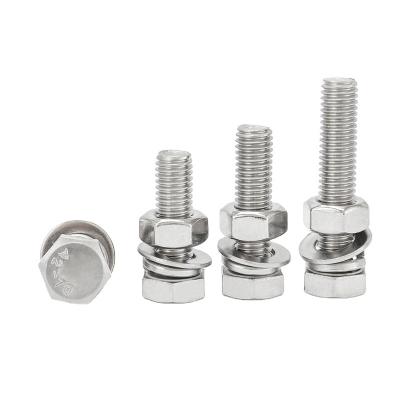 China Hex Head Bolts Customized Zn Plated Carbon Steel Ni-Plated Stainless Hex Head Nut And Bolt for sale