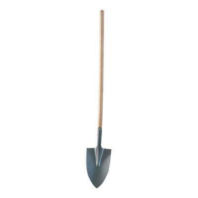 China Farm and Garden Recommend Wholesale Agricultural Professional Wooden Shovel Carbon Steel Handle Garden Shovel for sale