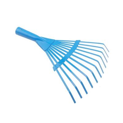 China Agriculture Long Rake Garden Agricultural Farm Tool Steel Handle Leaf Lawn Digging Rake for sale