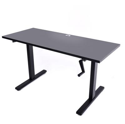 China Custom Children's Black Wooden Furniture Adjustable Height Study Table for Home Office for sale