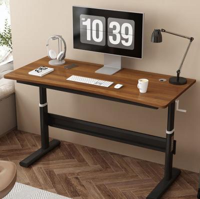 China Customizable Ergonomic Stand Up Desk Wooden Gamer Computer Table for Work and Play for sale