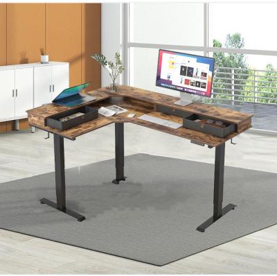 China Ergonomic Design Eco-Friendly Partical Board Desktop Stand Up Desk for Home Office for sale