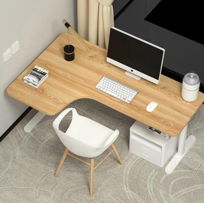 China Modern Nordic Wooden Study Desk L Shape Height Adjustable Multifunctional Mini Size for sale