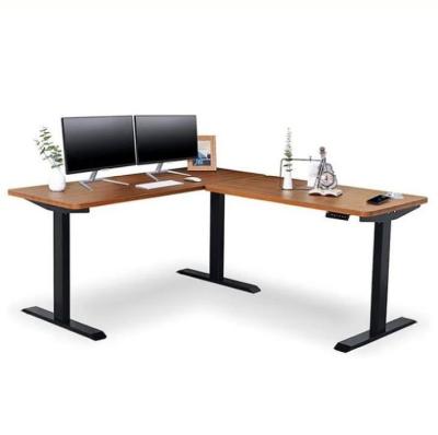 China L Shape Laptop Standing Desk with Triple Motor Base 27.9 inch/mm Height Adjustment for sale