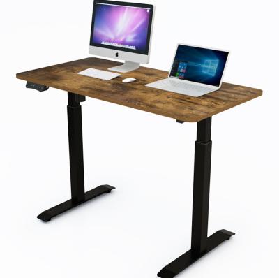 China Home Office Electric Height Adjustable Small Computer Desk with Single or Dual Motor for sale