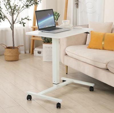 China Sit Stand Desk Adjustable Desk Height Adjustable Gas Lift Computer Table with Wheels for sale