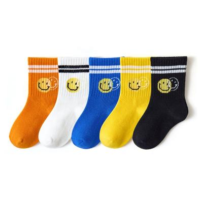 China Antibacterial New Style Can Print Logo Cotton Material Children's Baby Socks for sale