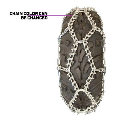 China Diamond V-Bar Heavy Duty Pull Studded Tire Chain For ATV 137 x 36cm for sale