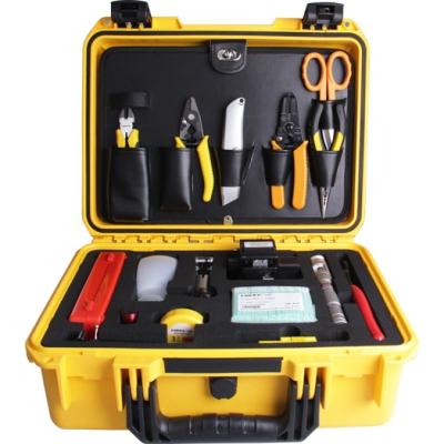 China Fiber Optic Tool Tenelec FTTH Fiber Optic Network Splicer Clean Cleaver Cutting Fusion Pliers Toolkit Set Kit for sale