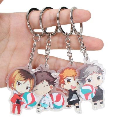 China Custom Acrylic Plastic Anime Acrylic Key Chain Gift For Kids Or Students for sale