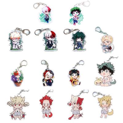 China For Anime Figure Key Chain IZUKU SHOTO KATSUKI Keychain Keychain IZUKU SHOTO KATSUKI No Hero Packaging Metal Key Chain Keychain for sale