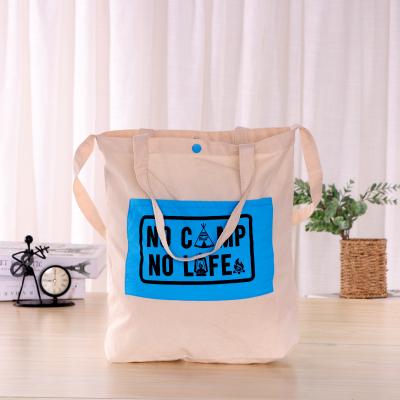 China Wholesale Christmas Gift Canvas Cotton Canvas Shopping Organic Beach Drawstring Folding Tote Bag For Lady Custom Printed Logo With Handle for sale