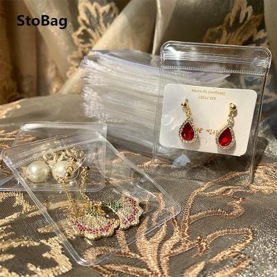 China 25 Yarn Moisture Proof Clear PVC Thicken Storage Gift Jewelry Packaging Decoration Make Up Bag With Zipperlock for sale