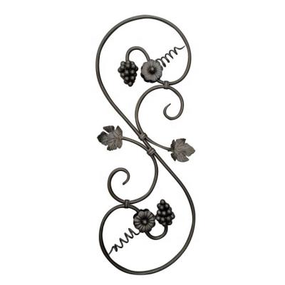 China Easily Compiled Wrought Iron Gate Design Galvanized Steel Garden Balcony Panel for sale