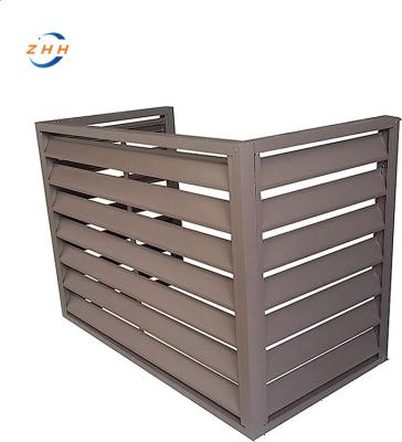 China Art Deco ODM OEM factory custom aluminum exterior fencing shell decorative metal air conditioner cover for indoor or outside units for sale