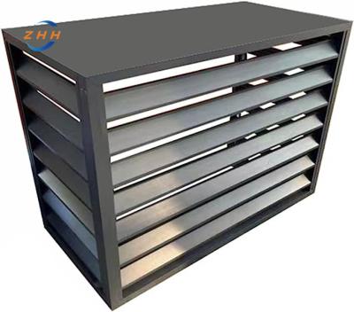 China Art Deco China Manufacturers Hot Selling Outdoor Unit Metal Aluminum Alloy Window Air Conditioner Cover Heat Pump Protective Cover for sale