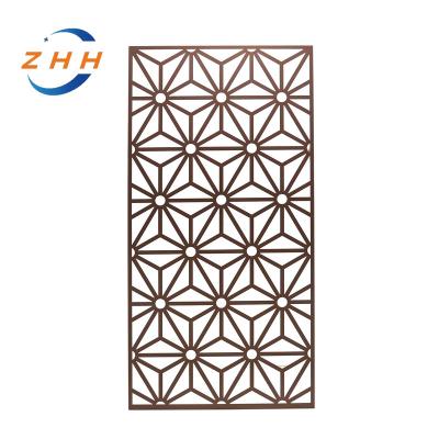 China Art Deco Cheap Decorative laser cut Screen metal Corten steel room divider screen panels for garden for sale